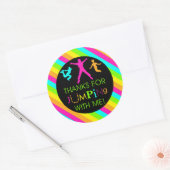Jump Birthday Girl Matching Dank u Stickers (Envelop)