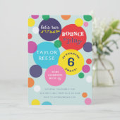 Jump Bounce House Birthday Uitnodiging (Staand voorkant)