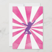 Jump Bounce House Trampoline Birthday Uitnodiging (Achterkant)