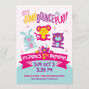 Jump Bounce Play Opblaasbare Verjaardag Kaart
