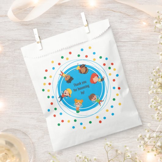 Jump Bounce Play Trampoline Park Verjaardagsfeest Bedankzakje (Geknipt)