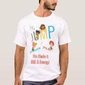Jump Bounce Play Trampoline Verjaardag Jongen Oude T-shirt (Voorkant)