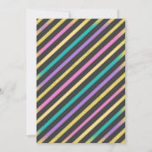 Jump Bounce Trampoline Park Birthday Invitation Kaart (Achterkant)