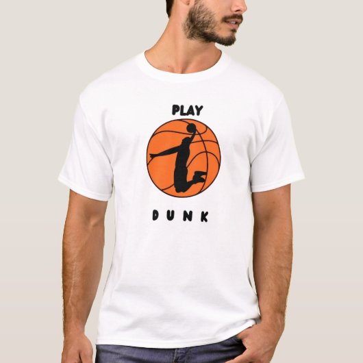 Jump de basket-ball gras _ Jouer T-shirt Dunk (Devant)