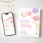 Jump DEUX Lune Invitation Anniversaire