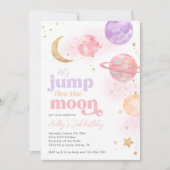 Jump DEUX Lune Invitation Anniversaire (Devant)