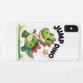 Jump Dino - Speelse Cartoon Sticker Case-Mate iPhone Case (Achterkant (horizontaal))