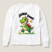 Jump Dino - Sticker de dessin en jeu T-Shirt (Motif verso)