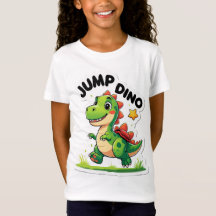 Jump Dino - Sticker de dessin en jeu T-Shirt