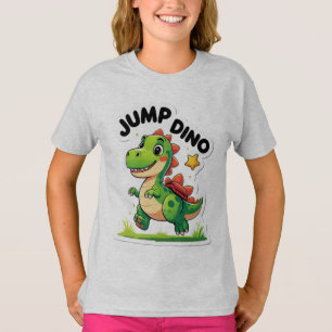 Jump Dino - Sticker de dessin en jeu T-Shirt