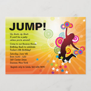 Jump for Joy Bounce House Uitnodiging
