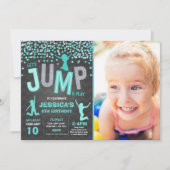 Jump Invitation à l'anniversaire Trampoline Party (Devant)