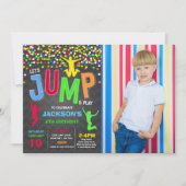 Jump Invitation à l'anniversaire Trampoline Party (Devant)