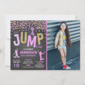 Jump Invitation à l'anniversaire Trampoline Party (Devant)