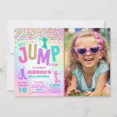 Jump Invitation Anniversaire Jump Trampoline Party (Devant)