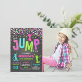 Jump Invitation Anniversaire Jump Trampoline Party (Debout devant)
