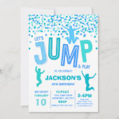 Jump Invitation Anniversaire Jump Trampoline Party (Devant)