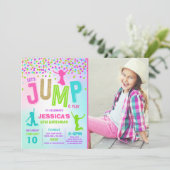 Jump Invitation Anniversaire Jump Trampoline Party (Debout devant)