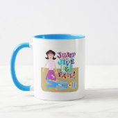 Jump Jive en Fail Swing Dance Grappige Slogan Mok (Links)