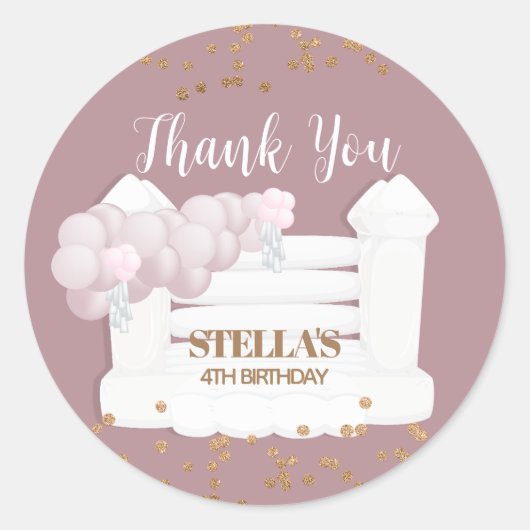 Jump Party Bounce House Sticker (Voorkant)