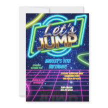 Jump Party Bounce Neon Trampoline Park