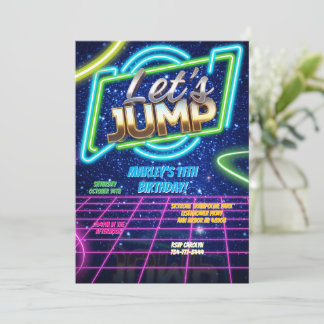 Jump Party Bounce Neon Trampoline Park Kaart
