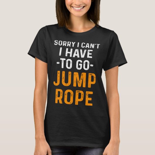 Jump Rope Skipping Jumping Roping Workout T-shirt (Voorkant)