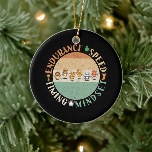 Jump Roping - Rope Skipping Mindset Keramisch Ornament (Boom)