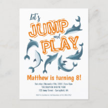 Jump Spelen Dolfijnenpark Kinder Feest Sinaasappel