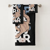 Jump Spint Jump: speels kattenontwerp met leuke ku Bad Handdoek (Insitu)