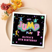 Jump Trampoline Jump Spelen Verjaardagsfeest Servet