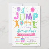 Jump Trampoline Park Anniversaire Invitations Fill (Devant)