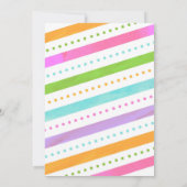 Jump Trampoline Park Birthday Invitation Girl Kaart (Achterkant)