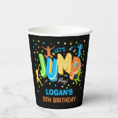 Jump Trampoline Verjaardagsfeest Papieren Cup Papieren Bekers (Achterkant)