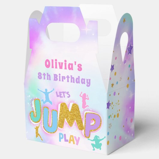 Jump Trampoline Verjaardagsfeestje Favor Box Bedankdoosjes (Geopend)