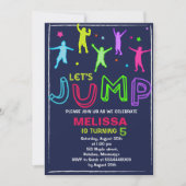 jump uitnodiging - Bounce huis uitnodiging (Voorkant)