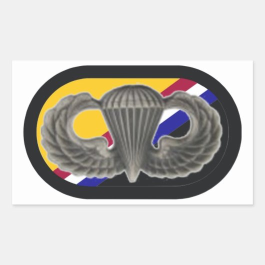 JUMP WINGS/OVAL U.S. SPECIAL OPS COMMAND STICKERS (Voorkant)