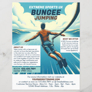 Jumper Design - Bungee Jumping Course Adverteren Flyer