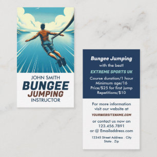Jumper Design - Bungee Jumping Instructeur Visitekaartje