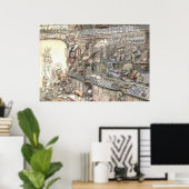 Jumperkabels en dwarfs - Poster (Thuiskantoor)