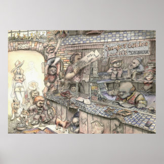 Jumperkabels en dwarfs - Poster