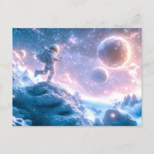 Jumping Astronaut Briefkaart
