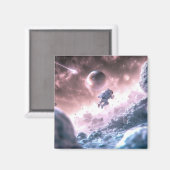 Jumping Astronaut Magneet (Voorkant / Achterkant)