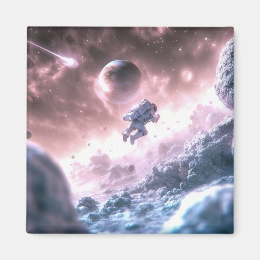 Jumping Astronaut Magneet (Voorkant)