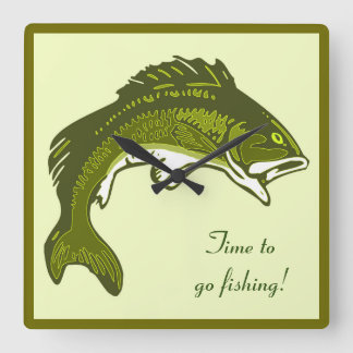Jumping Bass Clock Vierkante Klok