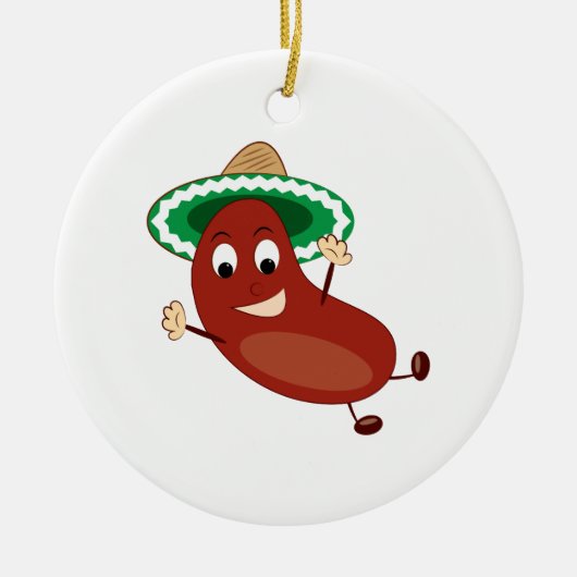 Jumping Bean Keramisch Ornament (Voorkant)