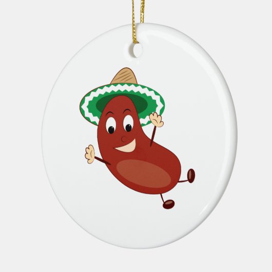 Jumping Bean Keramisch Ornament (Links)