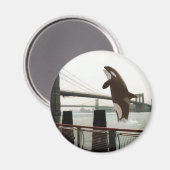 Jumping Brooklyn Bridge Magnet (Recto/Verso)