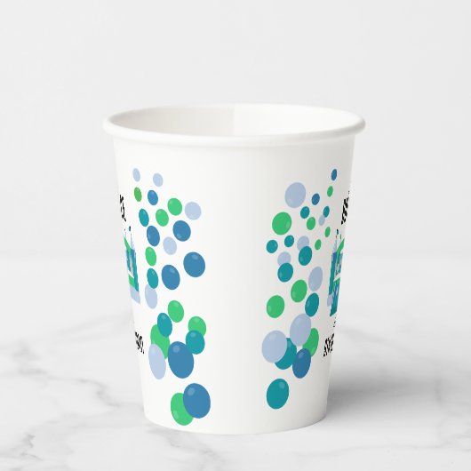 Jumping Castle Bouncy Boys Verjaardagsfeestje Papieren Bekers (Links)