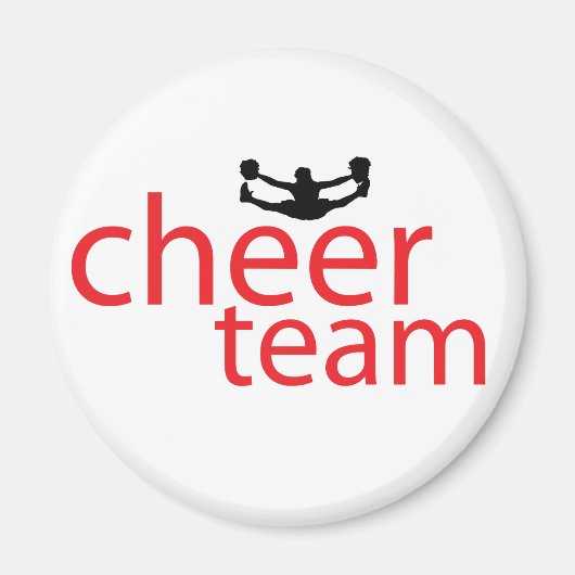 Jumping Cheerleader Team Gear Magneet (Voorkant)